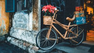 Funktionaler Öko-Chic: ein Bambus-Fahrrad